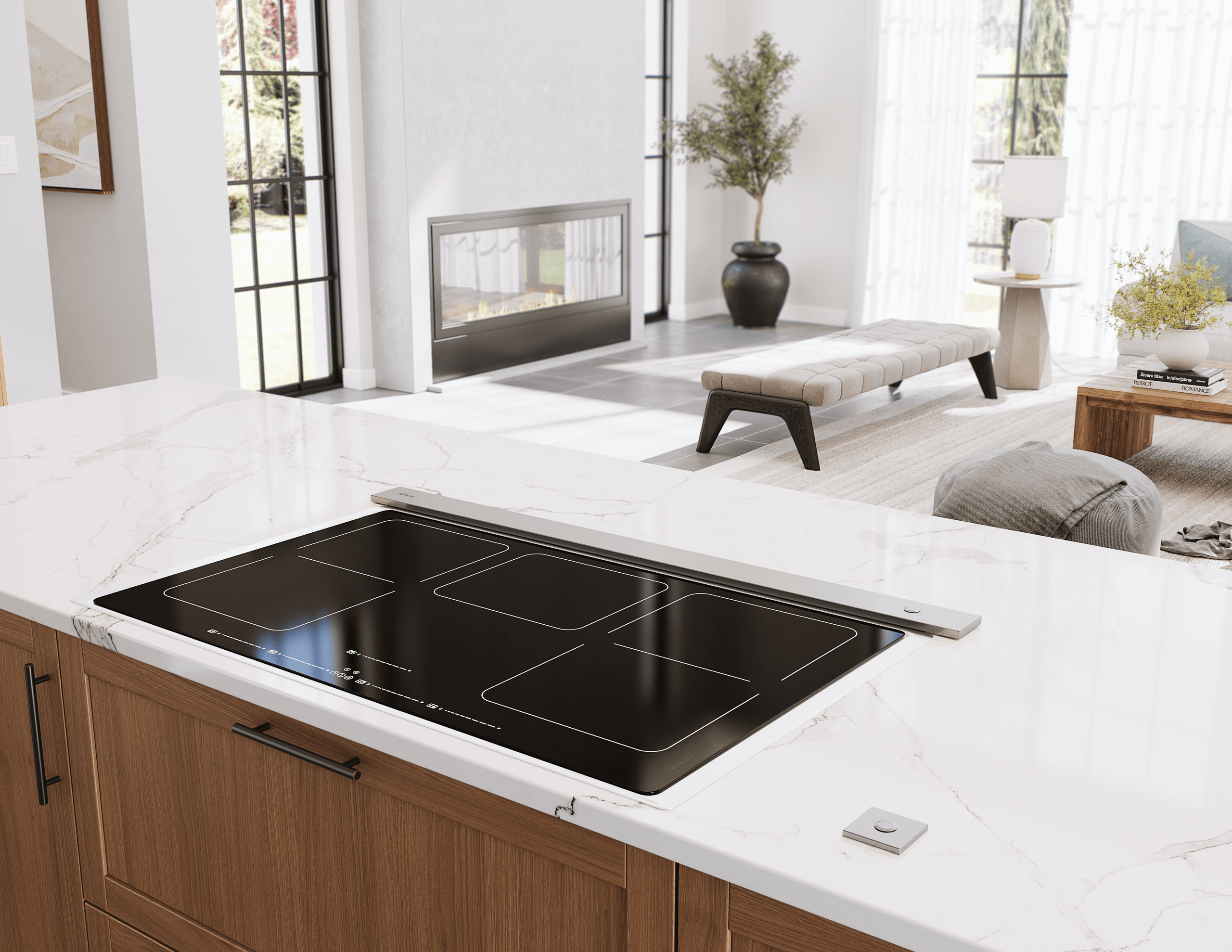 Treviso Downdraft, 14" rise, 30" Width, SS, 600 CFM - Alexander & Ray's