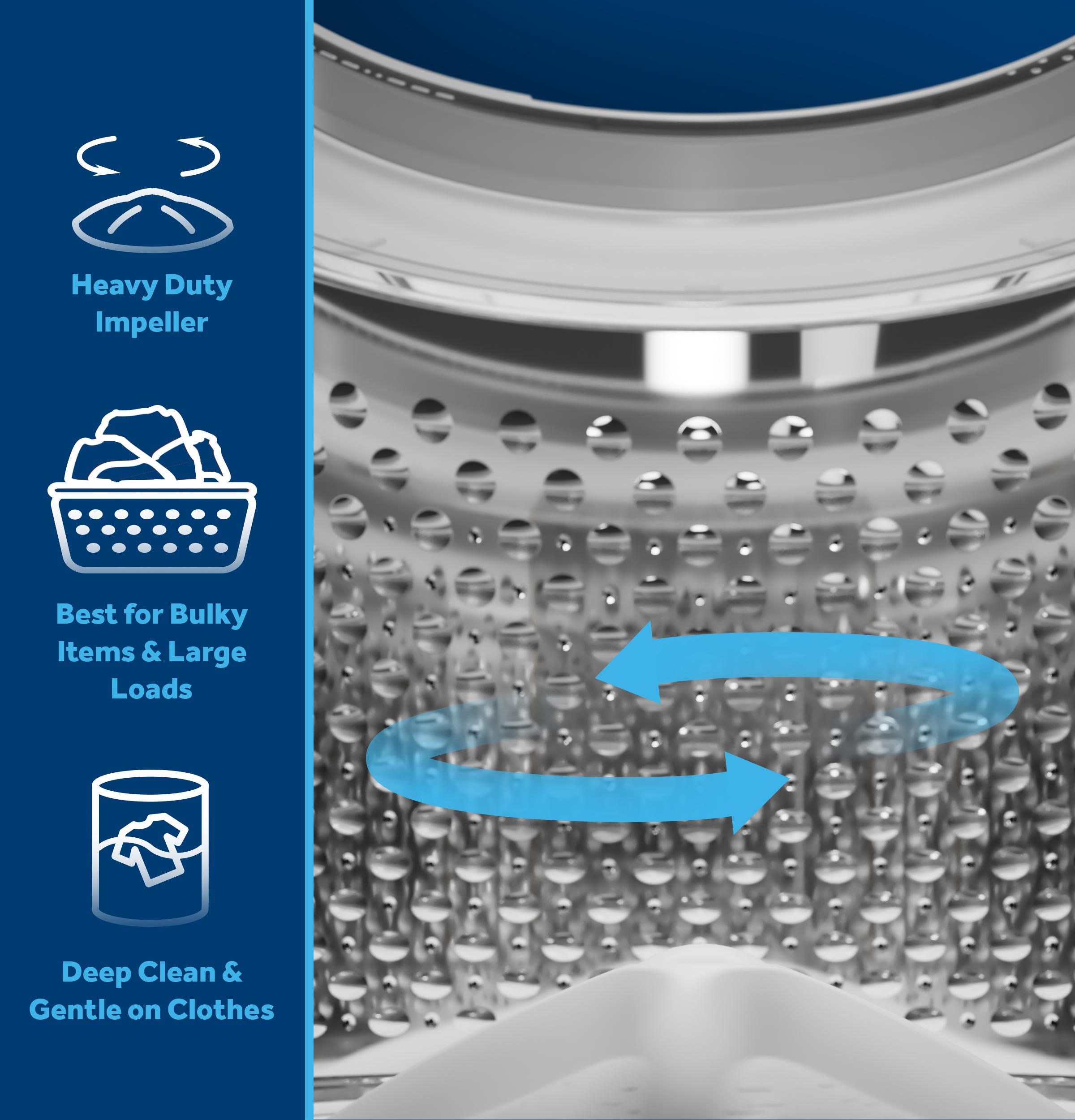 GE 4. 6 cu. ft. Capacity Washer with Stainless Steel Basket, Cold