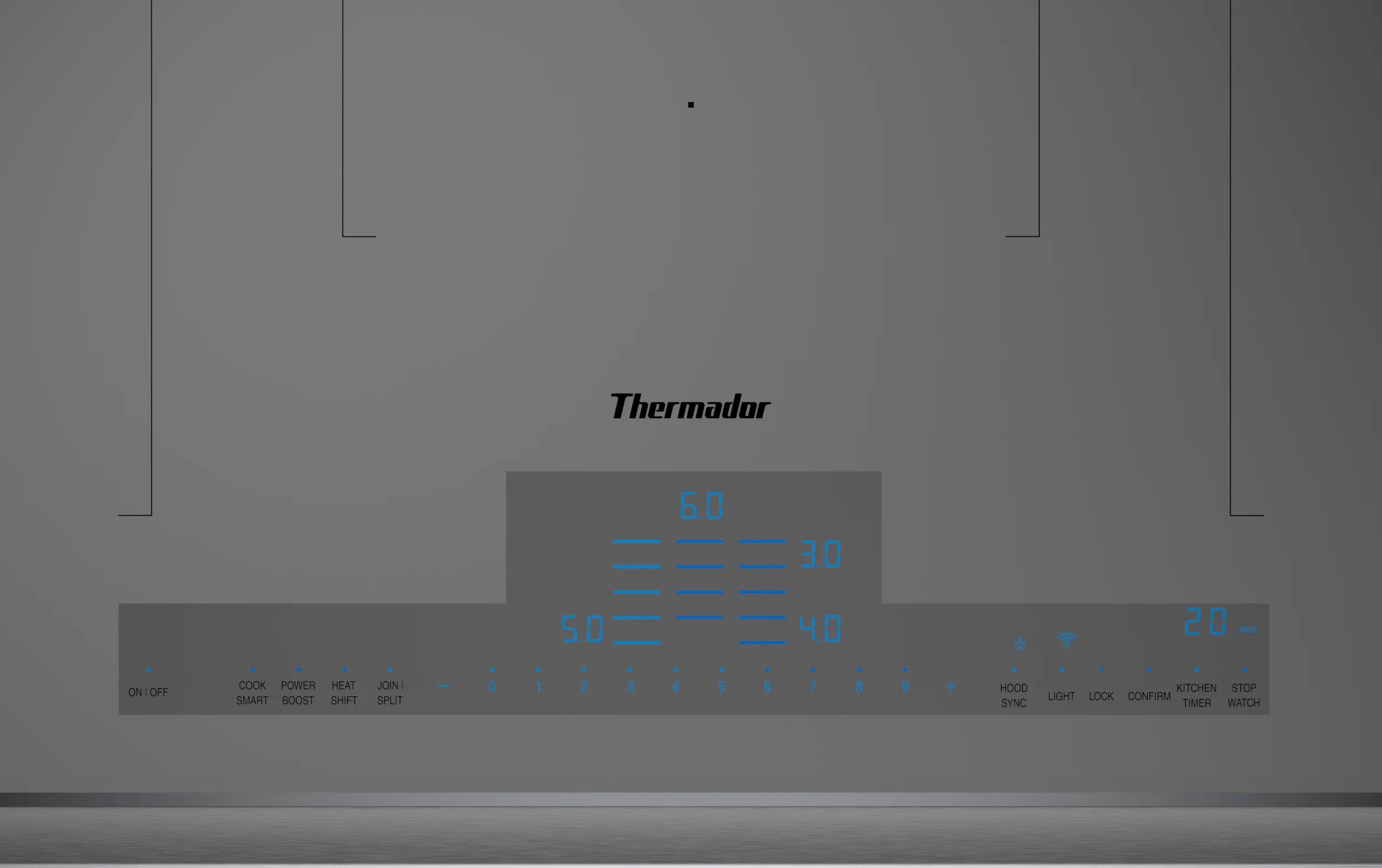 Liberty Induction Cooktop 36'' Titanium Gray, surface mount with frame ...