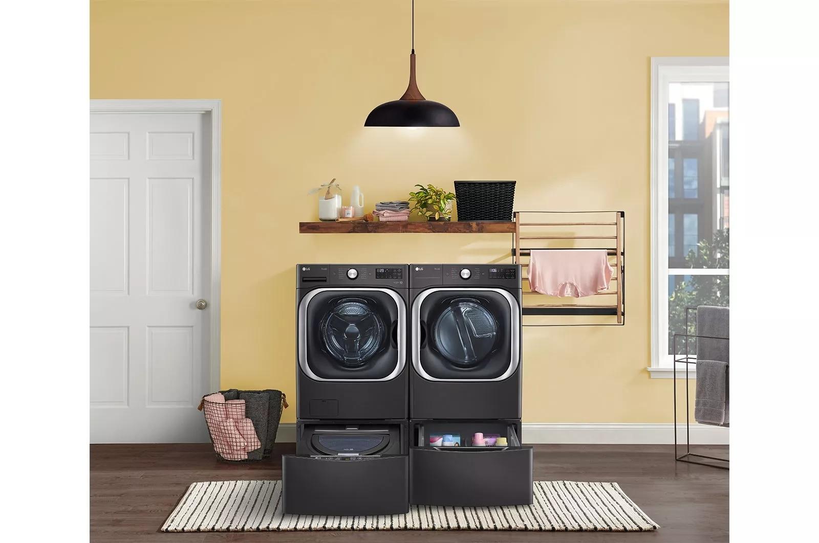 Laundry Pedestal - Black Steel - Alexander & Ray's TV & Appliance